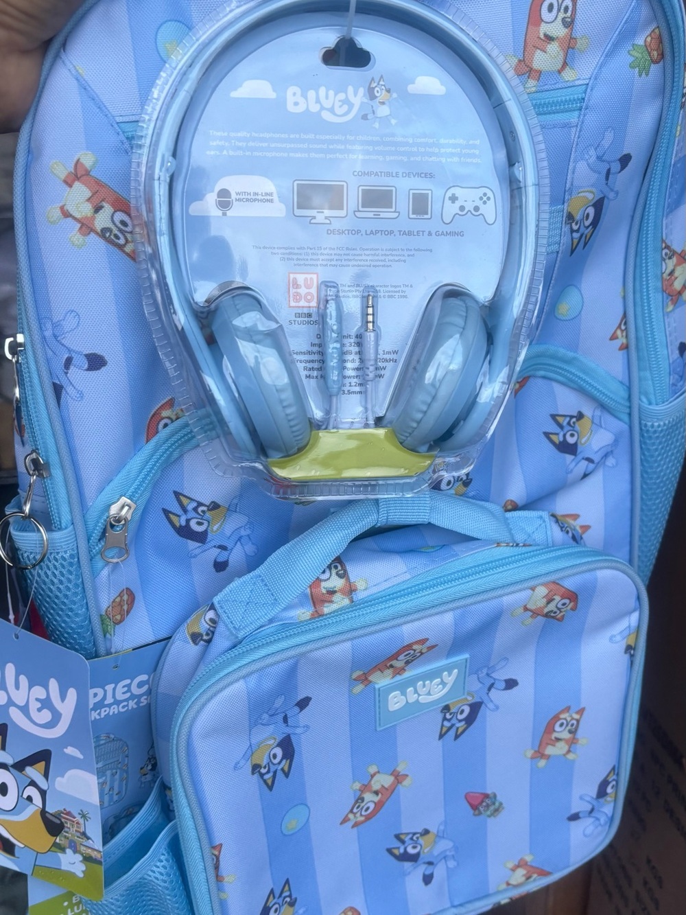 Bluey 4-Piece Kids Backpack Set 🎒💙